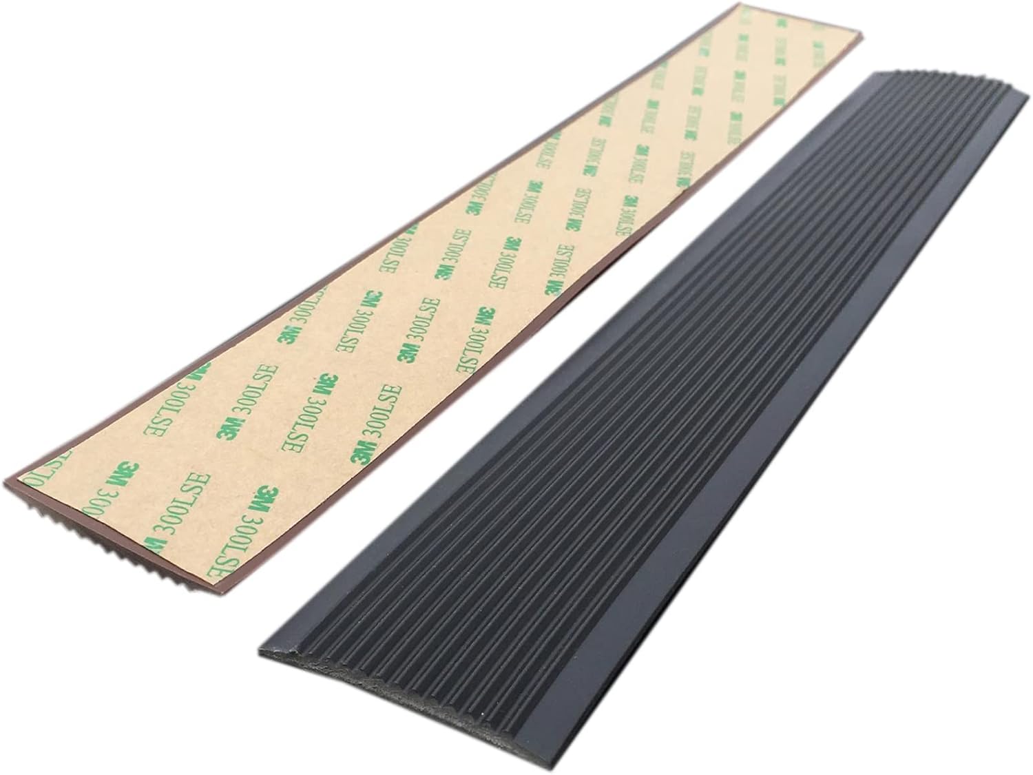 2 Inch Wide Stair Nosing Rubber Strips, Self Adhesive Flexible Vinyl
