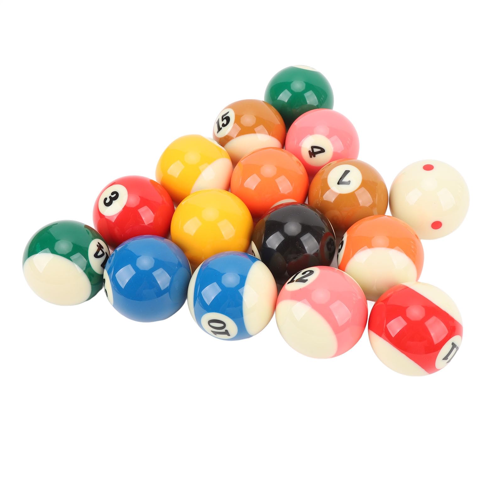 Set di Palline da Biliardo, 16 Pezzi Palla da Biliardo in Resina 5,72 cm Palle da Biliardo per Giochi L'intrattenimento
