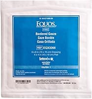 Vista 1 de Medline Equos - Gasa estéril con bordes, sin látex, ideal para el cuidado de heridas, 6 x 6 pulgadas, paquete de 25