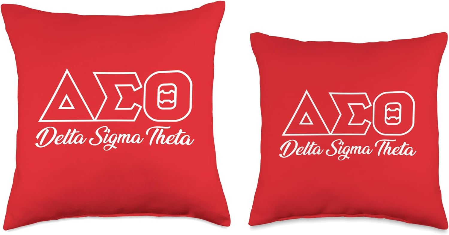 Delta Sigma Theta Sorority Paraphernalia, Delta 1913 HBCU Throw Pillow