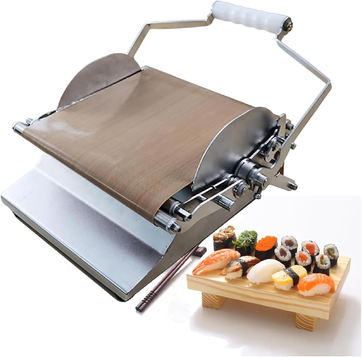 Round Sushi Roller Maker Kit - 304 Stainless Steel for Easy Sushi Making at Home