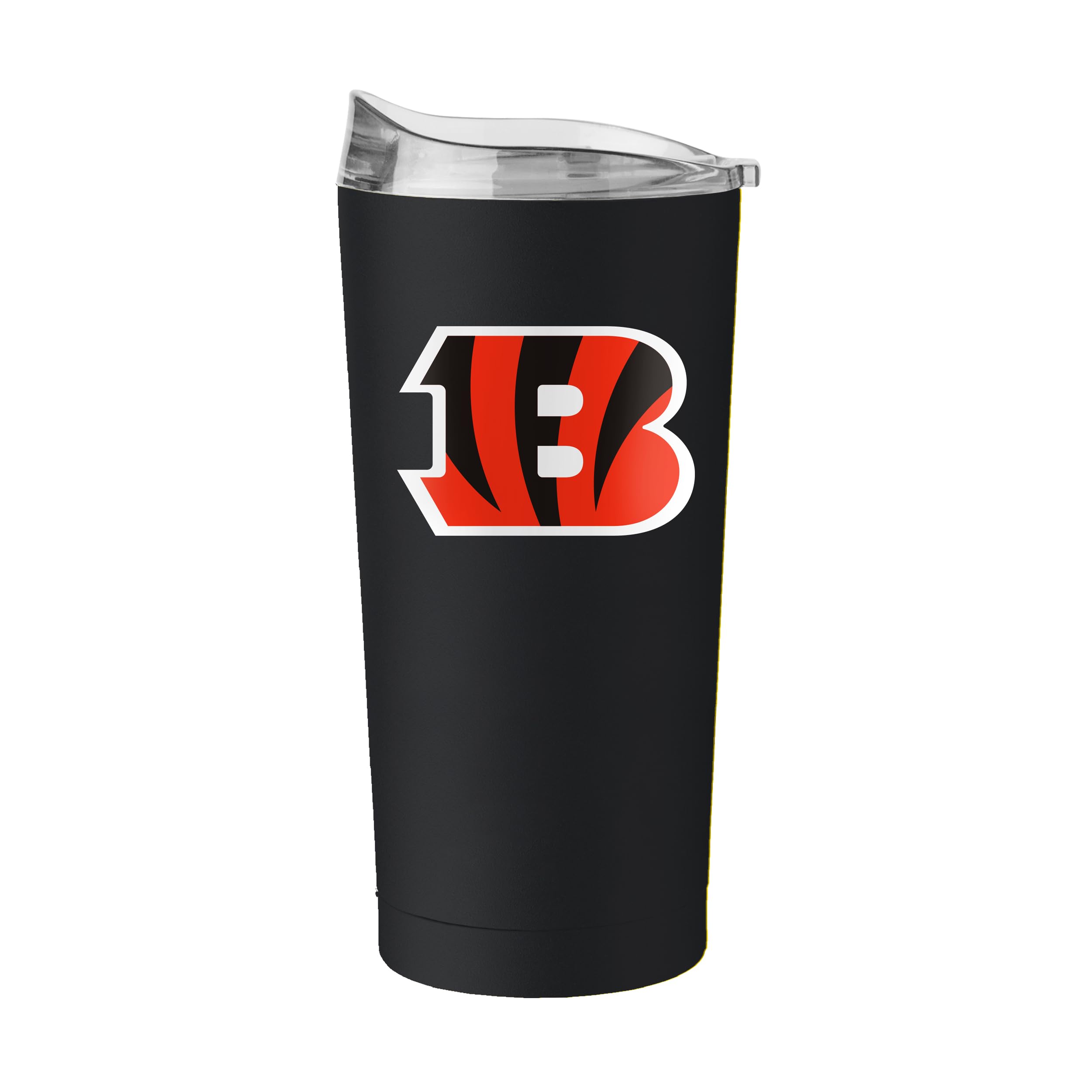 FANMATS NFL Cincinnati Bengals 20 oz Stainless Steel Tumbler — Powder-Coated | 20 Fluid Ounces | Vacuum Insulated | Team Color