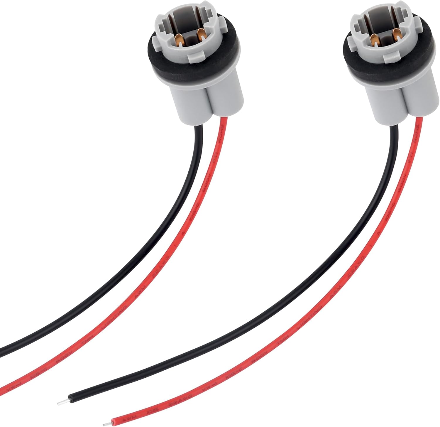 2PCS T15 Tail Light Harness,Durable Tail Light Socket with