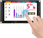 Moniteur ELECROW 5 po écran LCD TFT tactile, résolution HD 800x480 écran résistif, compatible avec Raspberry Pi 5/4/3/2B/Zero, Banana Pi, Jetson Nano, Windows 11/10/8/7