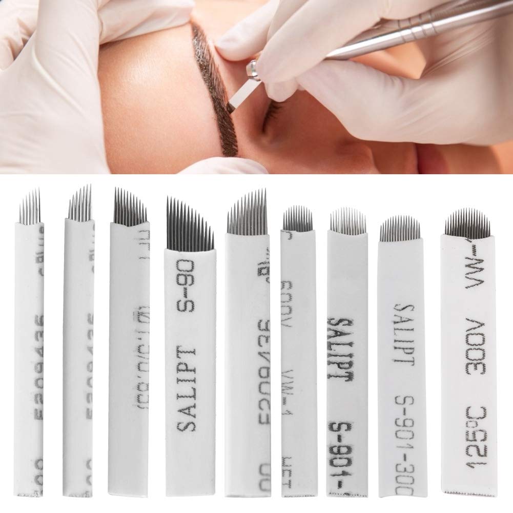 Microneedle Eyebrow Tattoo Blade Kuuleyn 9 Types Microblading Needles Kits - Image 2