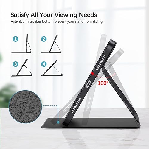 Miniatura 3 de Funda para iPad de 10 generación 2022 iPad de 10.9 pulgadas, visión multiángulo y encendido automáticoapagado automático, funda protectora de piel