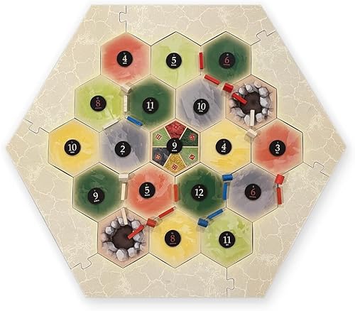 Miniatura 2 de Amalgam - Escenario hexagonal de repuesto multirecurso compatible con expansiones de Catan, Seafarers, Cities and Knights y Catan de Catan (paquete