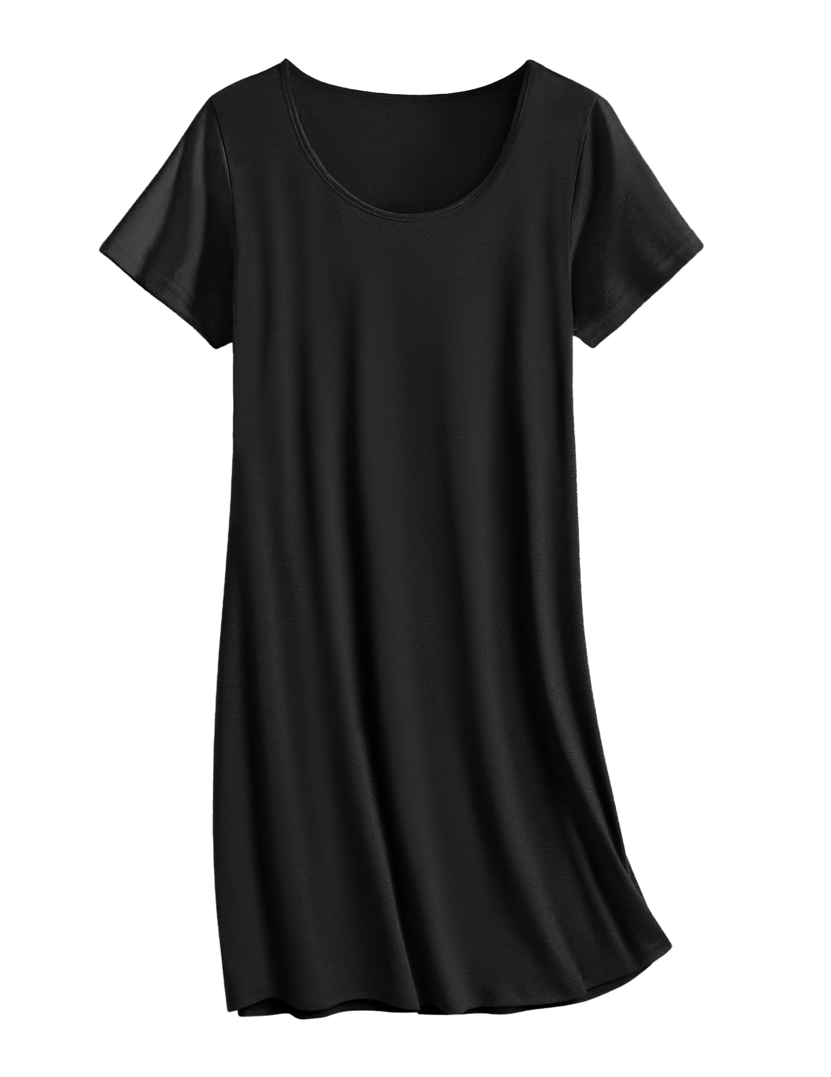 Ekouaer Nightgowns for Women Cotton Sleepshirts Short Sleeve Nightshirt Tshirt Night Gown Casual Sleepdress Comfy Nightdress