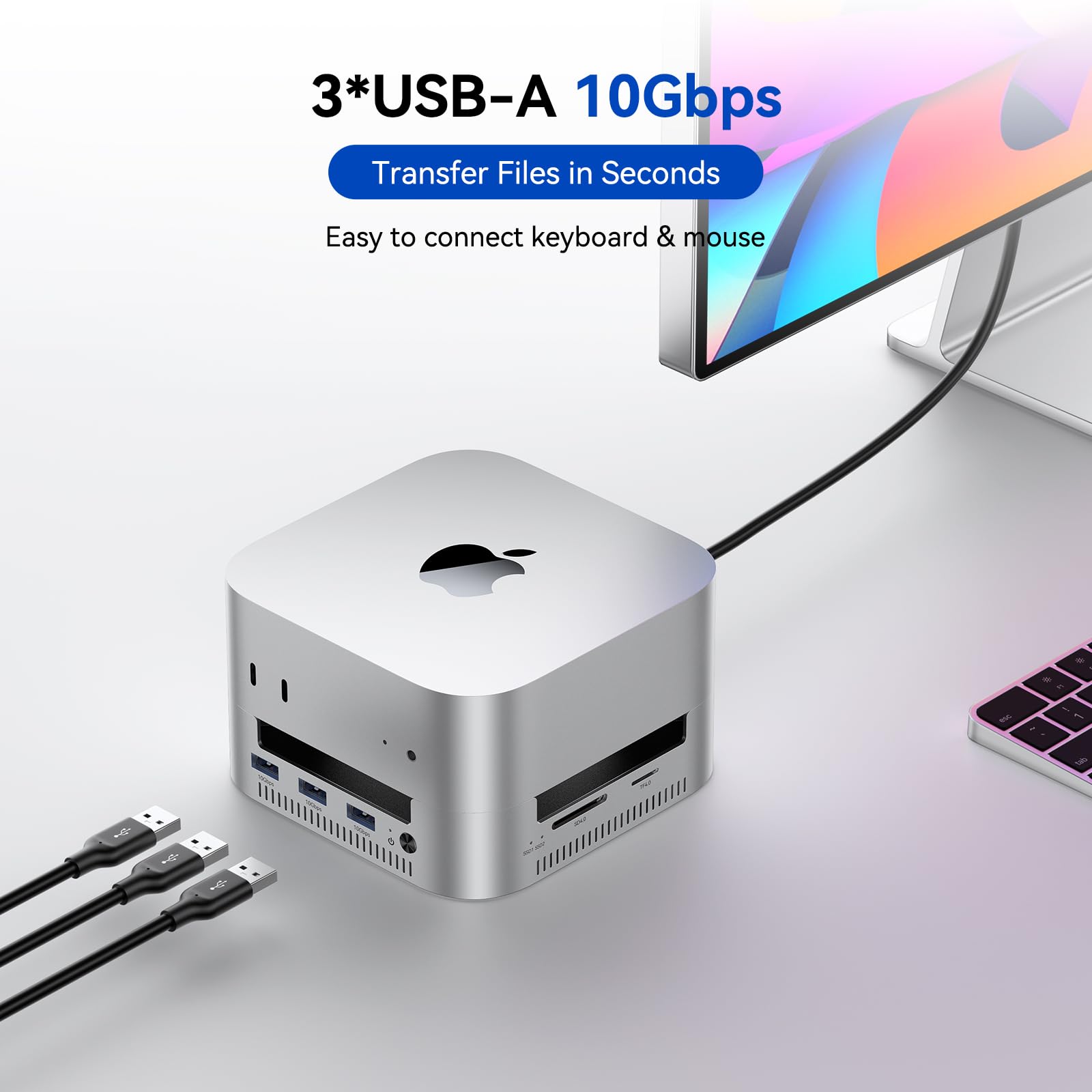 Amazon.co.jp: ACASIS 40Gbps Mac mini ドック&スタンド デュアルベイ