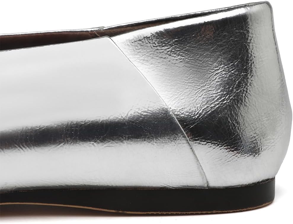 Women's Ballet Flats Closed Square Toe Slip On Flats Comfortable Dressy Casual Work Office Shoes - Image 2