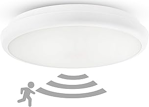 HUBER HML 16 HF LED Ceiling Light with Motion Sensor 360° for Indoor and Outdoor Use I 1500 lm Ceiling Light with Motion Sensor I IP54 I Ceiling Lights Lamp