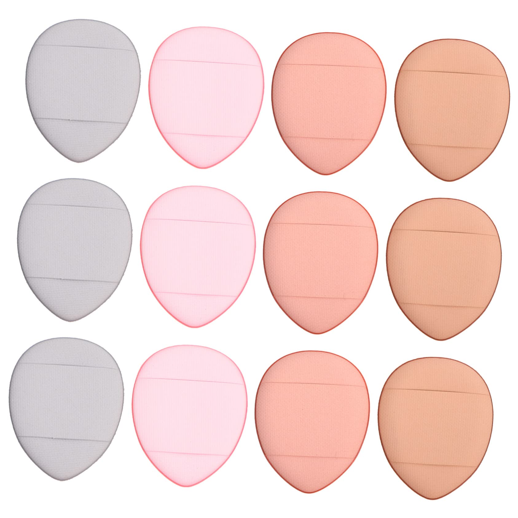 SOESFOUFU Gentle Mini Powder Puff 12pcs Makeup Foundation Puff Set Easy to Clean Portable