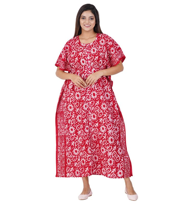 menmaii Women's Full Open| Front Buttoned Multipurpose Kaftans for Pregnancy/Elderly/Patient/Feeding Purposes|Full/Calf Length-picture-43