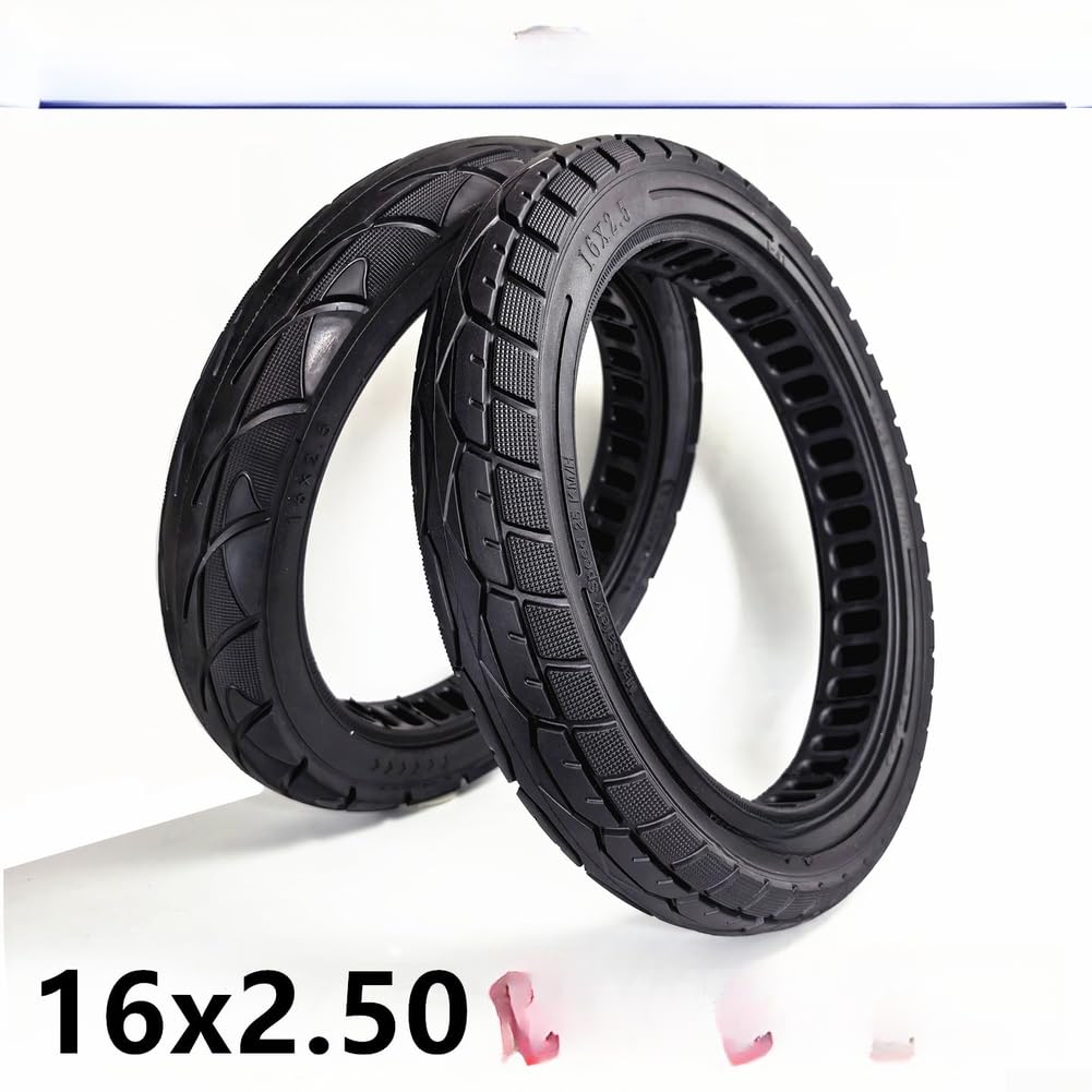 Pneu Plein 16x2.50 Structure pour Nid d'Abeille Scooter Pneu