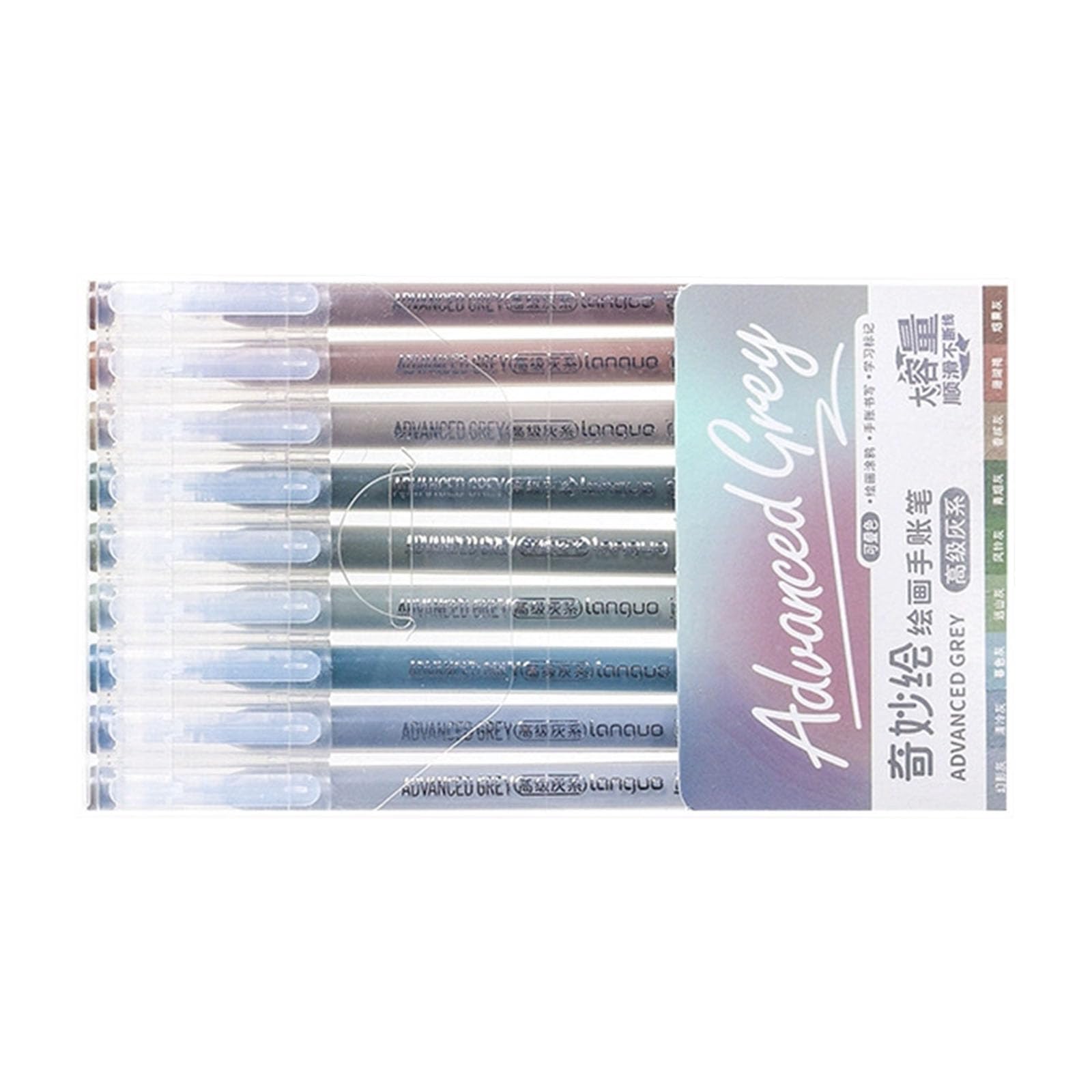 HGENAHGTF 2 Multicolor Gel Pens for Color Coding, Card Making & Drawing | 9 Assorted Needle Tip Journal Pens Gel Pen Journaling Pen Set