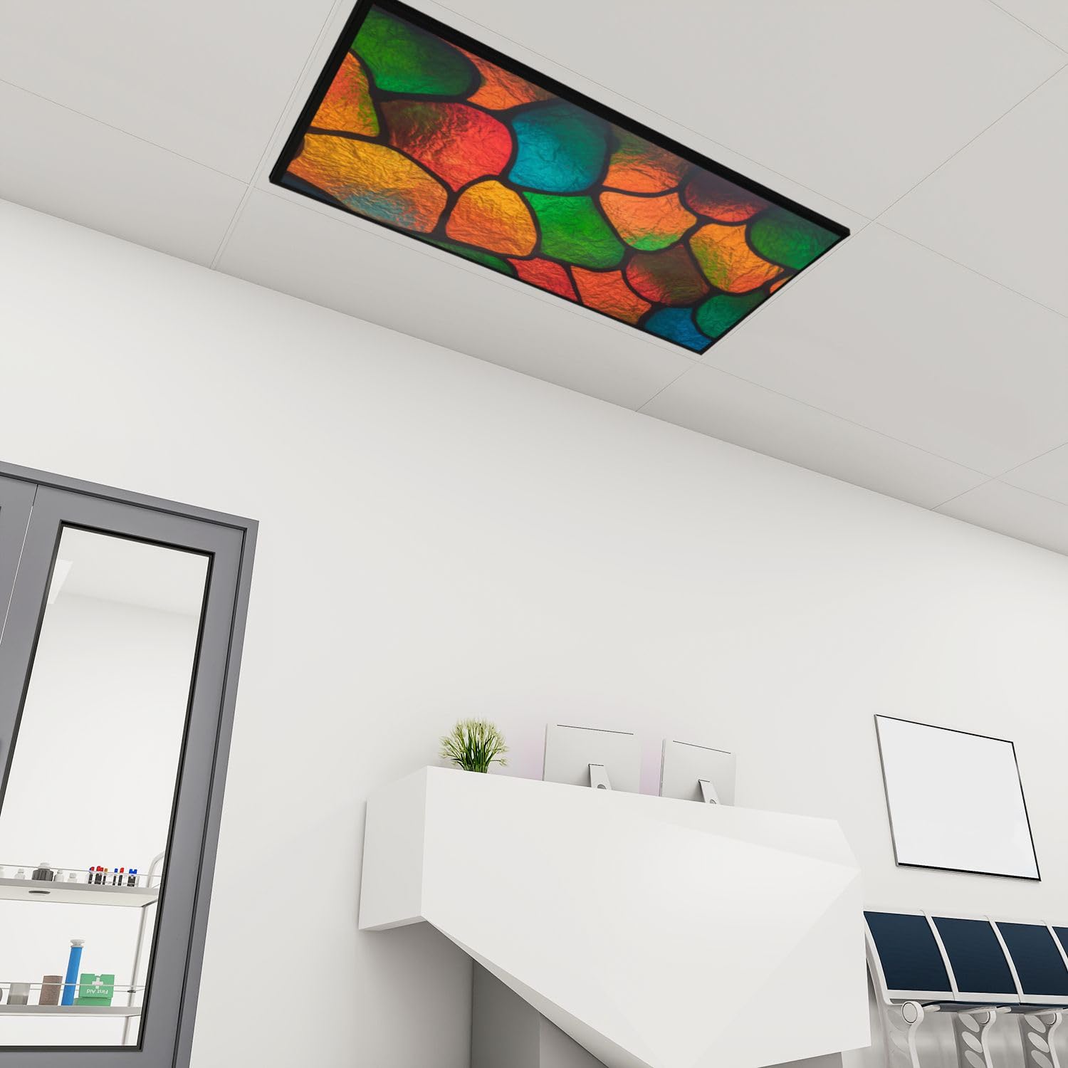 Office Light Diffusers 6-Pack Fluorescent Light Covers – Magnetic ...