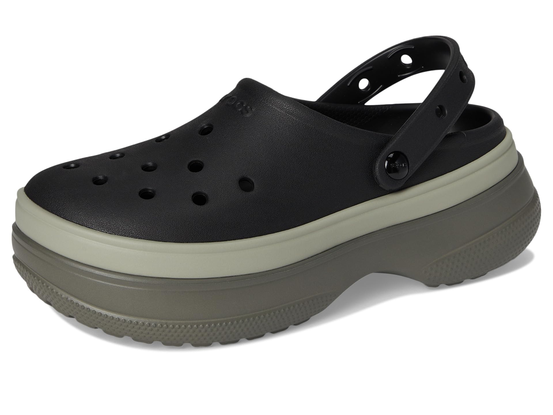 Unisex-Adult Classic Stacked Clogs Platform Platform