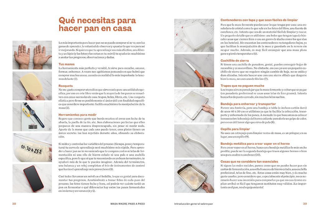 Masa madre paso a paso: Un curso para aprender de forma fácil todas las técnicas, recetas y trucos (Cocina de autor)