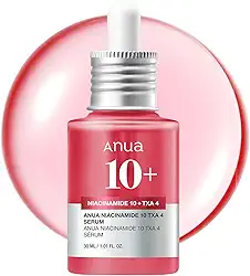 ANUA Niacinamida 10 + Txa 4 Serum, Ácido Hialurônico, Ácido Tranexâmico, Vitamina B12, Sérum Facial Para Pele De Vidro, Clareadora, Tez Radiante Com Cor Natural, Cuidados Com A Pele Coreana (30Ml /1