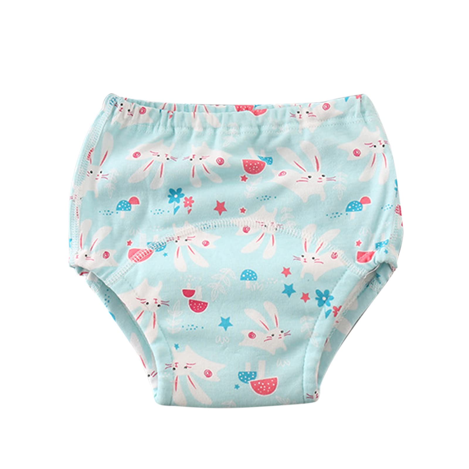 Generisch Unisex-Wiederverwendbare Baumwoll-Unterwäsche, Töpfchen Trainingshose Baby Kleinkind Töpfchentraining Unterhosen Windelhöschen Waschbare Atmungsaktiv