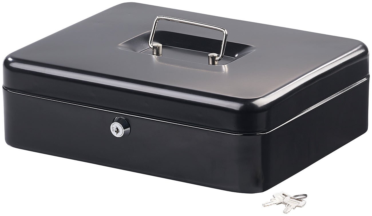 Caisse à monnaie en acier - 30 cm [XCase]