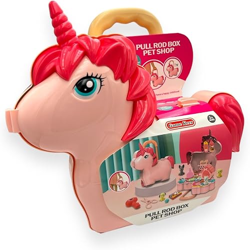 Unicorn Pet Shop Playset Toy - Toys for Girls