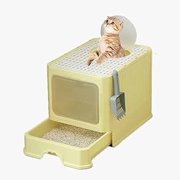 Pety 猫用トイレ カバー付き Amazon | Yeebeny 猫用トイレボックスカバー、猫トイレ猫トイレ