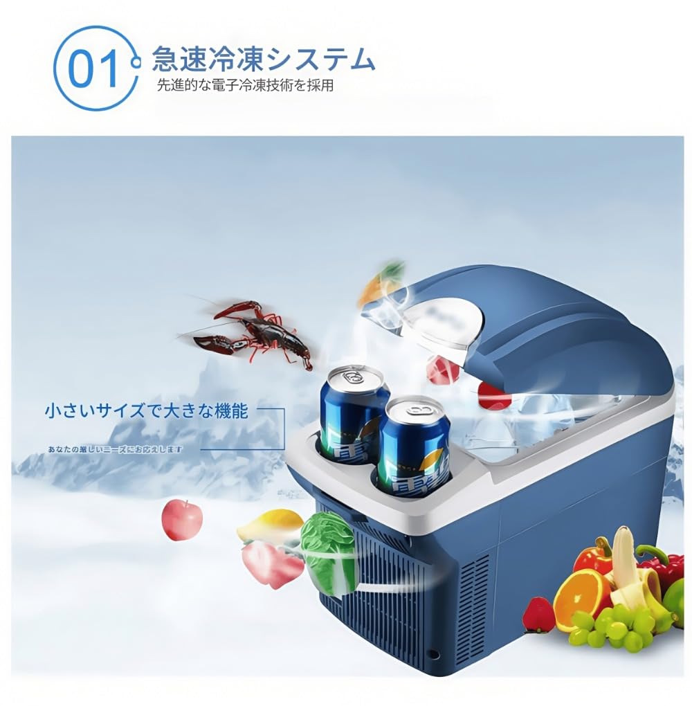 車載冷温庫 6L/8L 自動車用 小型 保温保冷庫 クーラーボックス ミニ