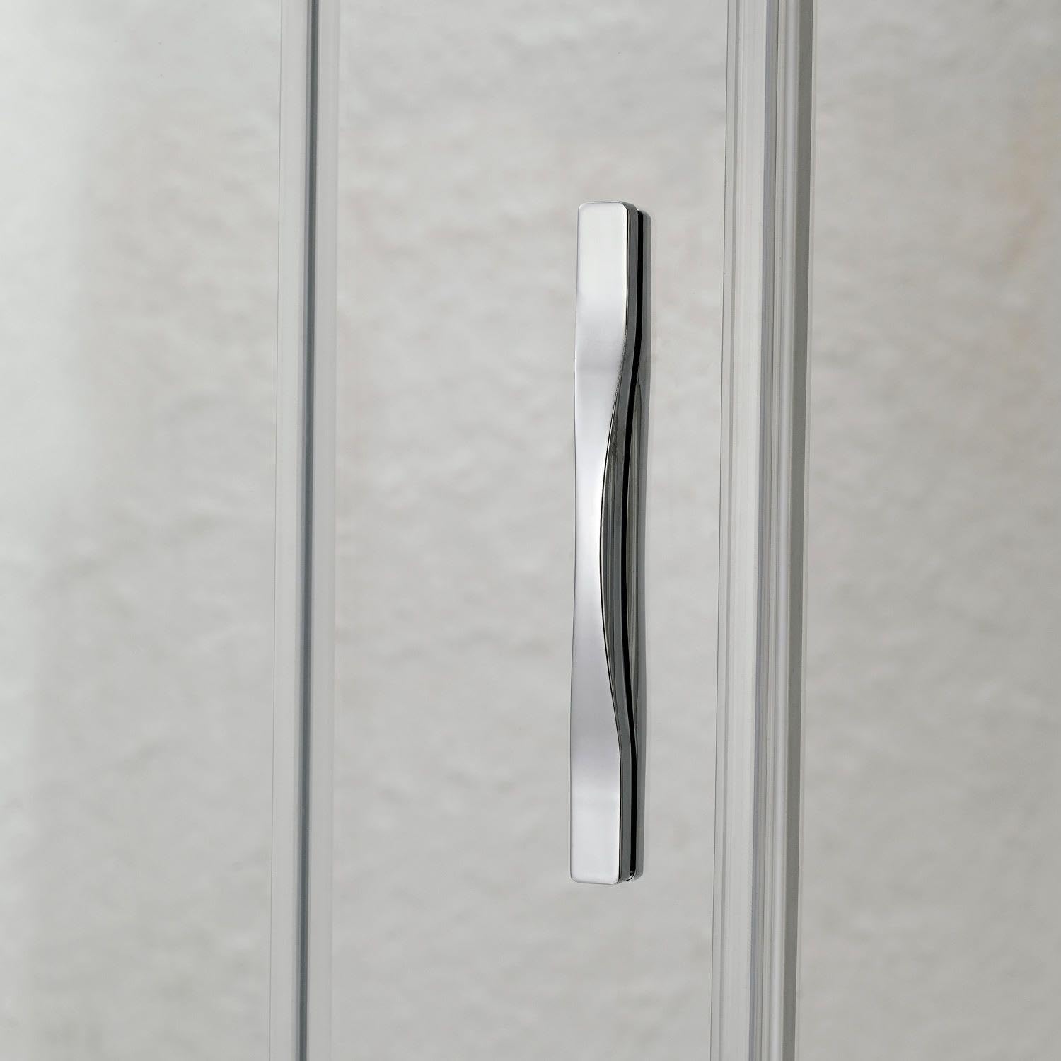 Box Doccia Angolare 80x90 cm 2 Ante Battenti in Cristallo Trasparente 6mm H198 Fosterberg Aalborg Duo