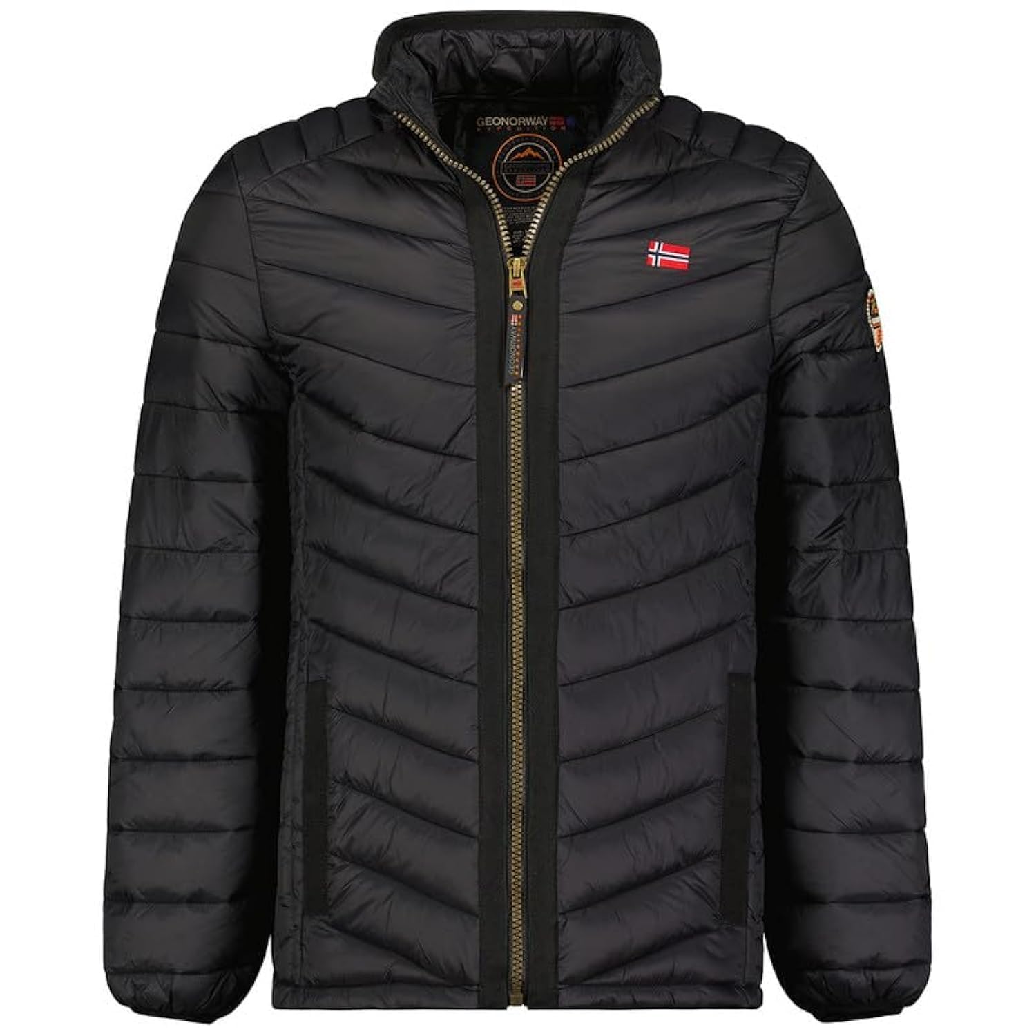 Geographical Norway Carliti Men - Giacca Uomo Imbottita Calda Autunno-Invernale - Cappotto Caldo - Giacche Antivento A Maniche Lunghe e Tasche - Abito Ideale Per Uomini