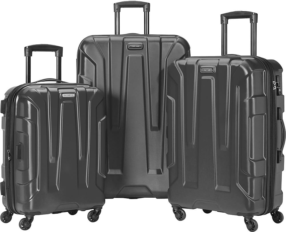 Samsonite Centric Hardside Expandable Luggage, Black, 2Piece Set in