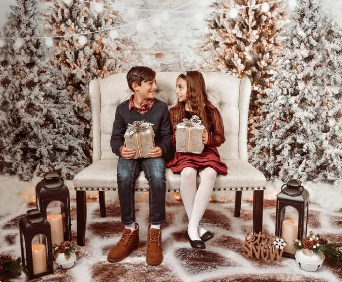 Aazon.co : Kate 10x6.5ft Erry Christas Eve Lighting Photo Backdrops