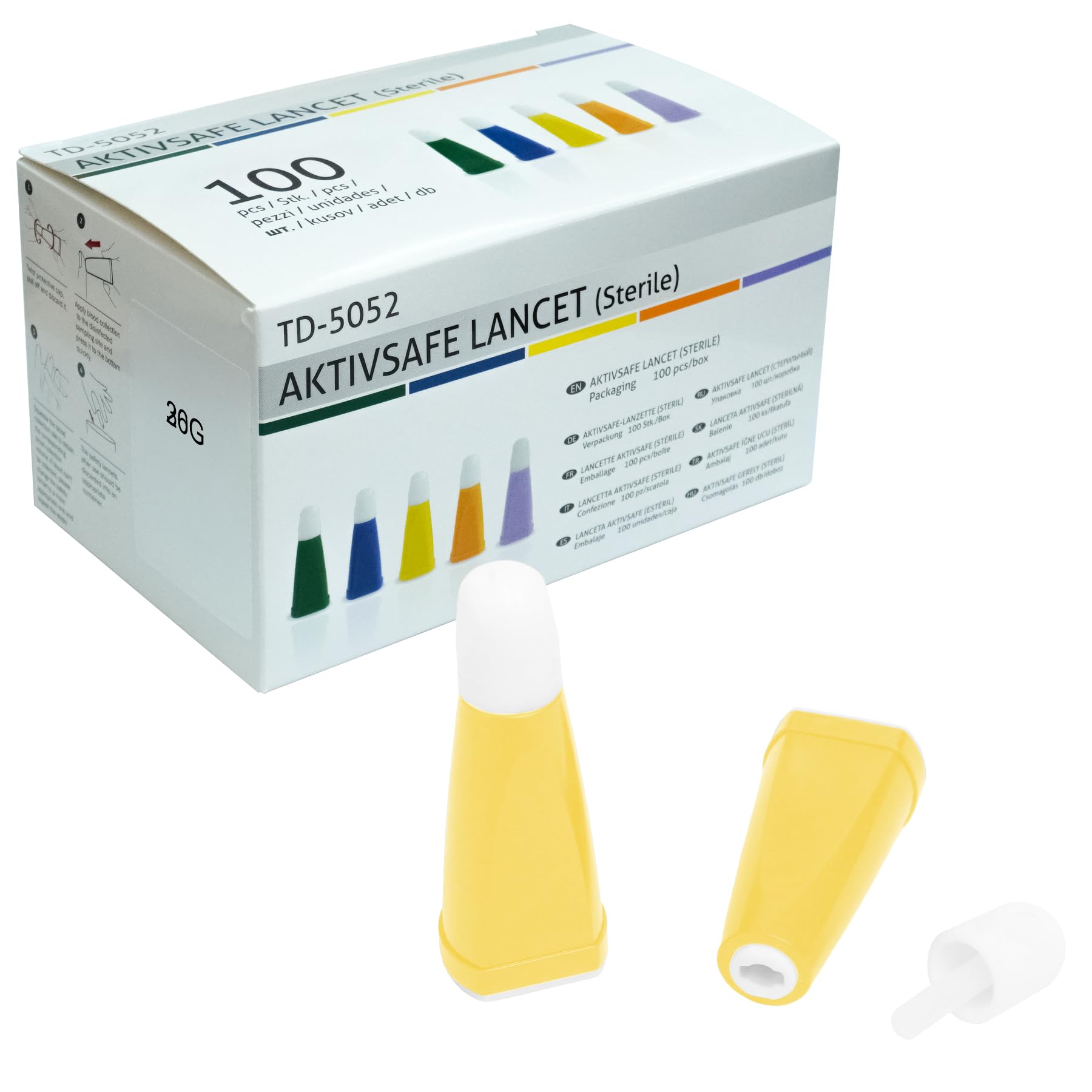 Sterile Lancets - 100 Count Box -7