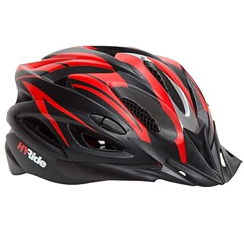 Schrodinger15 60004 Adult Bicycle Cycle Adjustable Helmet (Matt Red Black, 58-63cm, Medium)