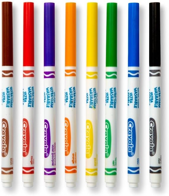 Crayola 8ct Washable Markers Fine