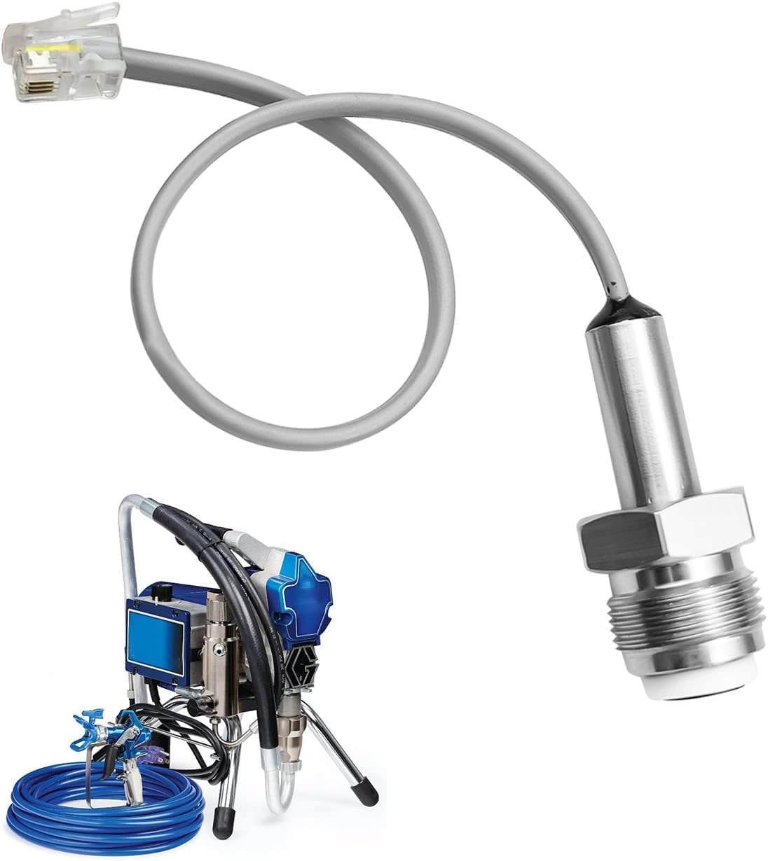 243222 Airless Sprayer Pressure Transducer，Paint Sprayer Pressure Transducer Sensor Suitable fit The Graco Sprayer