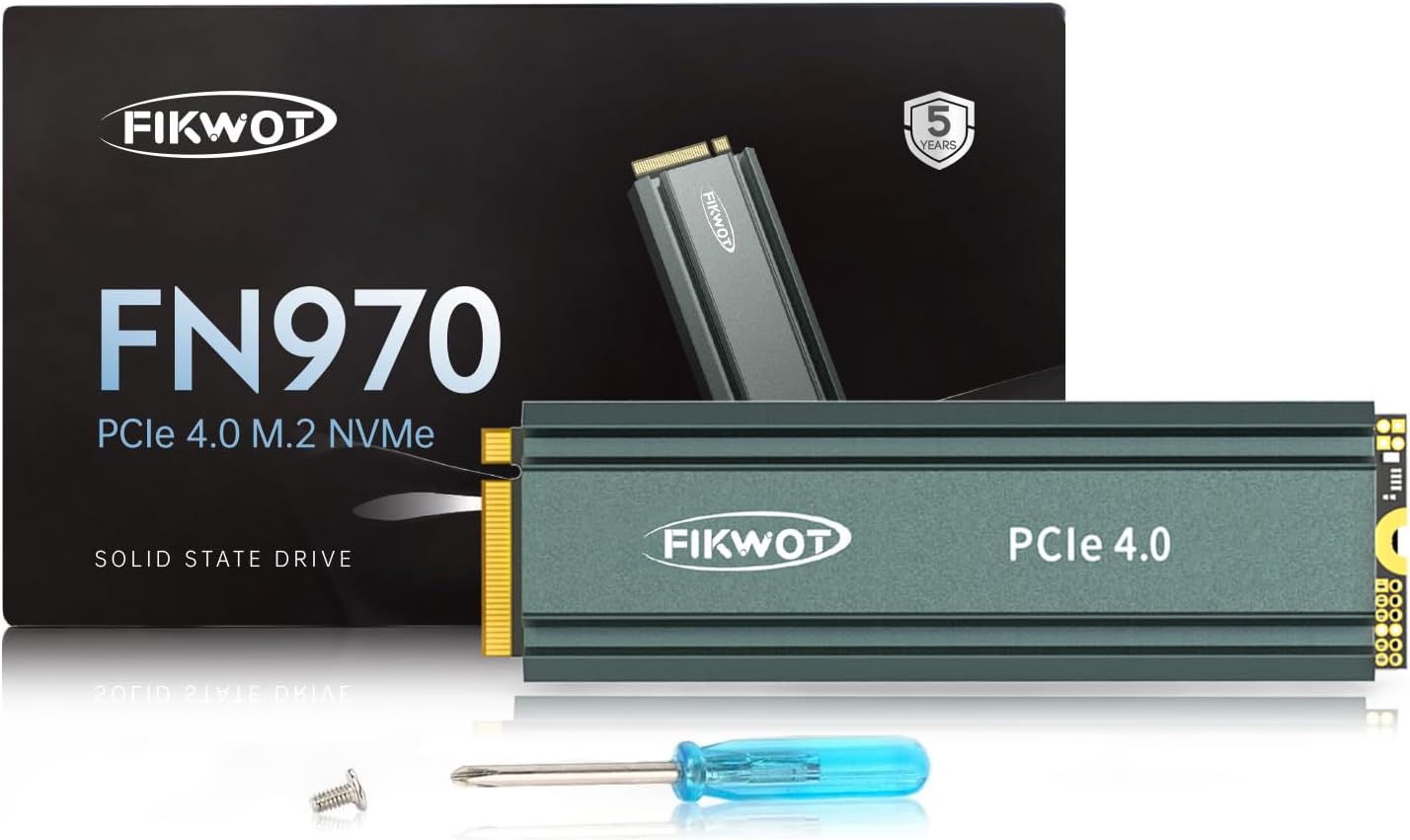 Fikwot FN970 1TB M.2 2280 PCIe Gen4 x4 NVMe 1.4 Internal Solid State
