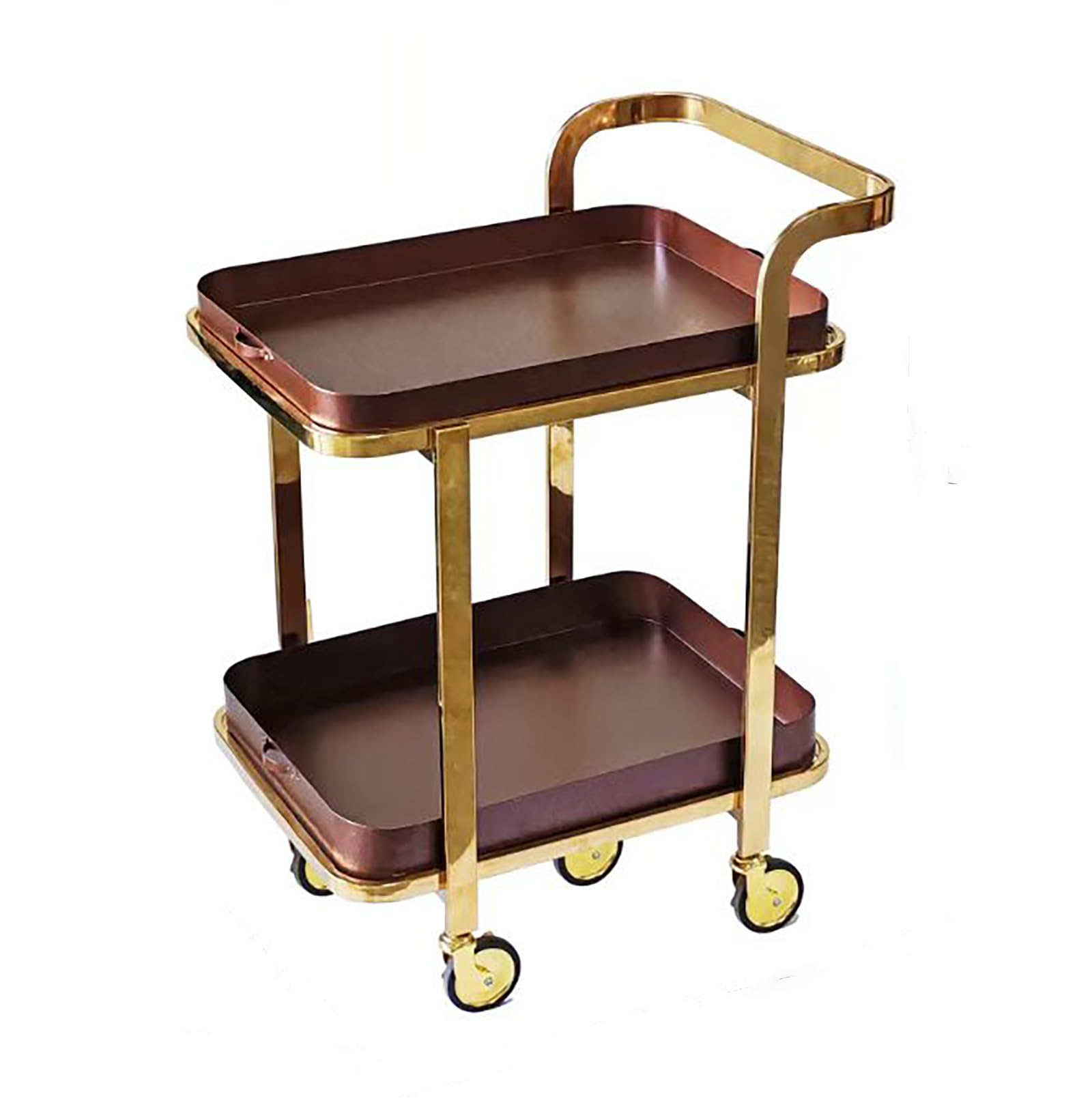 Carrello portavivande in acciaio inox con ruote – Carrello portavivande a 3 ripiani per hotel ristorante soggiorno – Versati Cart con ripiani Sto