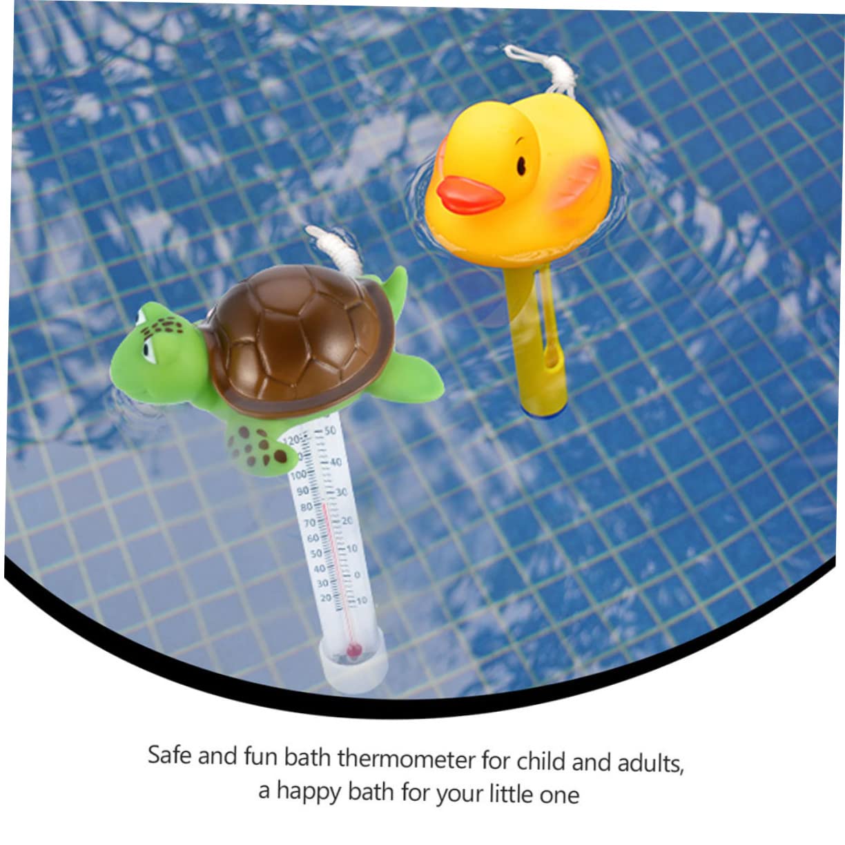 Toyvian 3 Stück Schwimmendes Poolthermometer Langlebigem Temperaturmessgerät für Badewanne Teich und Aquarium Einfache Ablesung Fahrenheit und Celsius Poolzubehör für Familie und Freunde