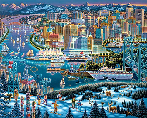 Rompecabezas Dowdle Jigsaw Puzzle Vancouver 1000 Piezas miniatura 2