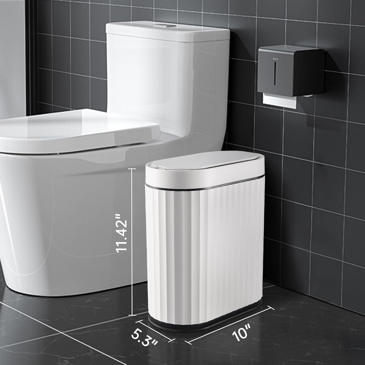 Touchless Trash Can - Gold Motion Sensor -2 Touchless Trash Can - Gold Motion Sensor -2