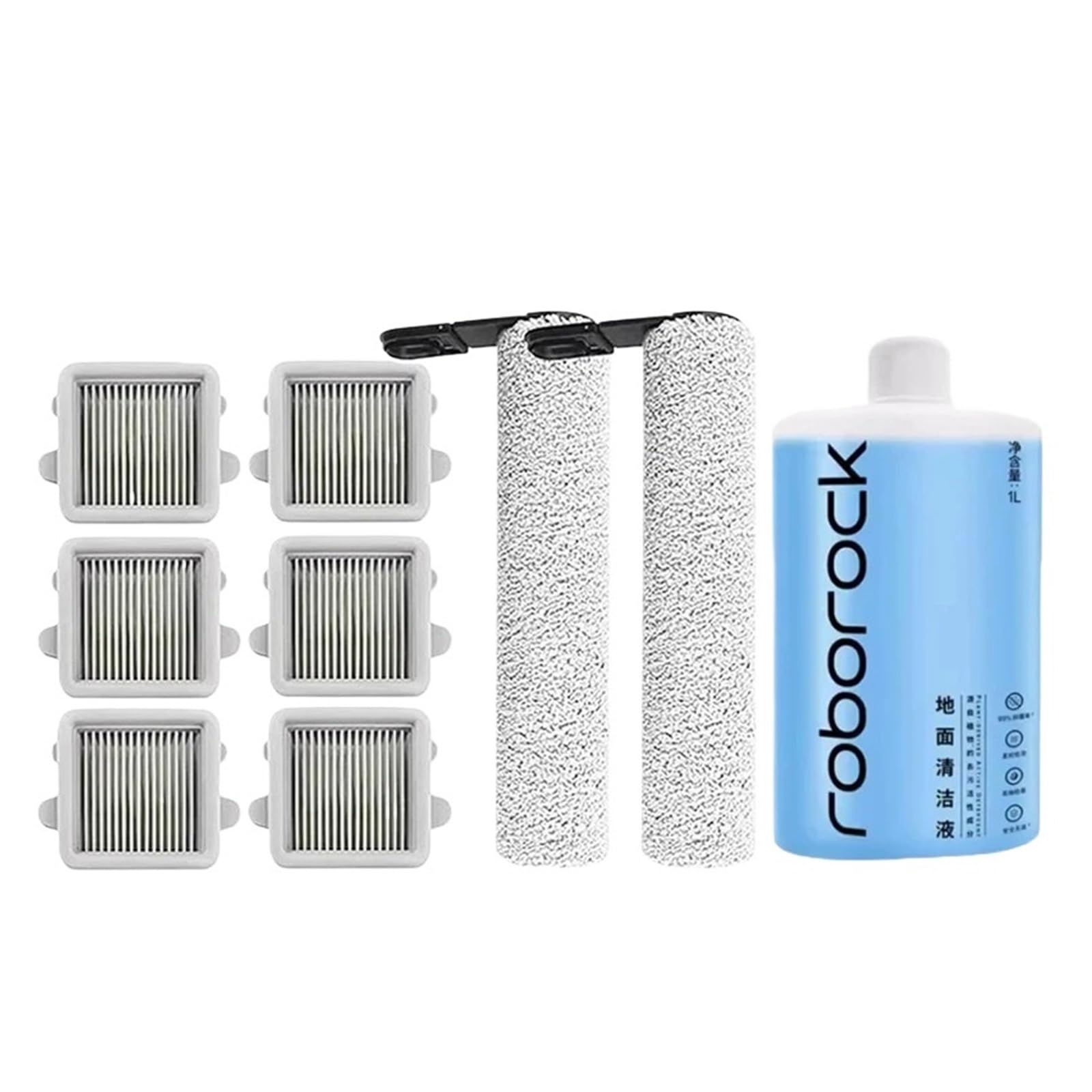 LTDXLNBWQ Compatible With Roborock F25 ACE F25 Ultra, F25，Compatible With Combo Nass/ALT/LT/RT/GT/XT/BX Replacement Brush Roll For Wet And Dry Vacuum(9PCS)