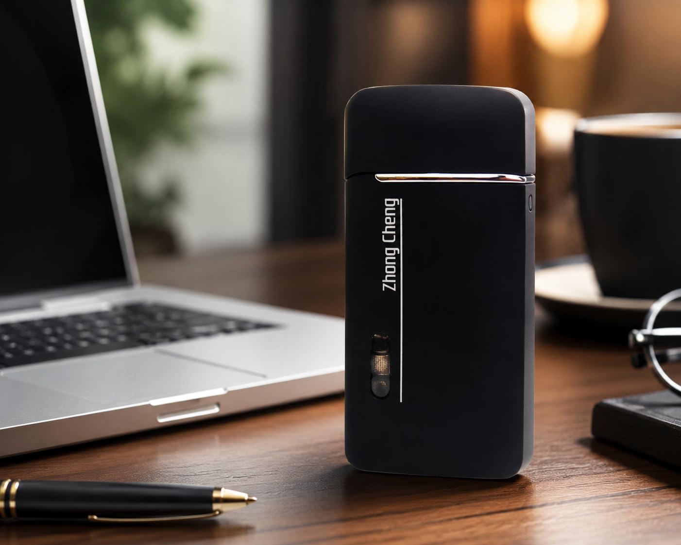 Zhong Cheng Refillable Butane Gas Lighter for Cigarettes & Cigars | Windproof Pocket Lighter | Premium Metal Reusable Lighter | Matte Black-image-23