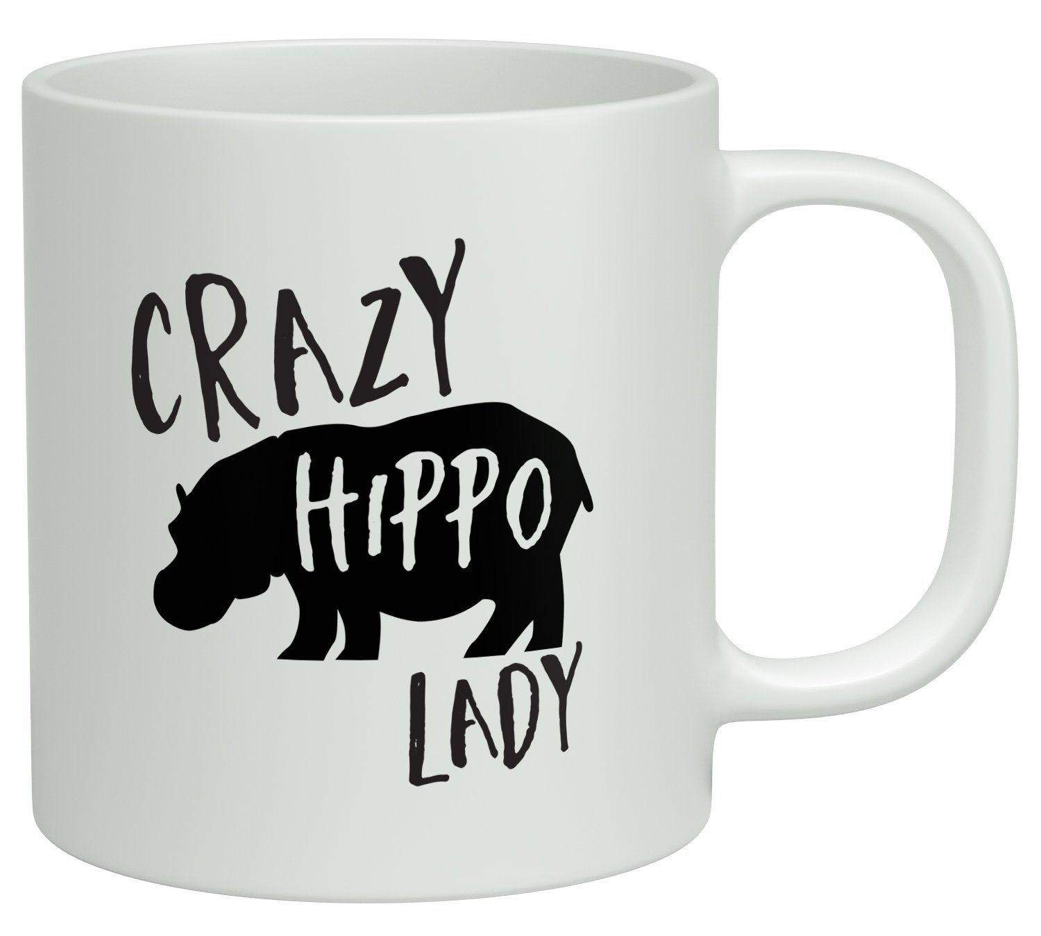 ShopagiftCrazy Hippo Lady White 10oz Novelty Gift Mug Cup