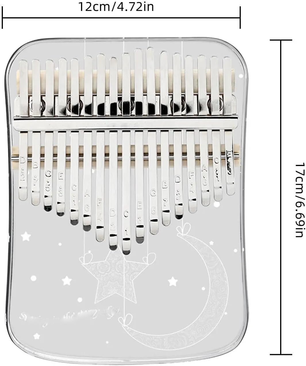 Beginners Kalimba Professional Acrylic Kalimba With 17 Keys Precisely Tuned For Stage Performance And Meditation Practice.