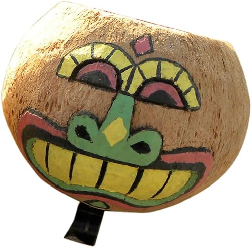 Soporte para taza de bicicleta de coco, soporte para bebida para botella de agua, lata, café y teléfono celular, carcasa de coco natural tallada a