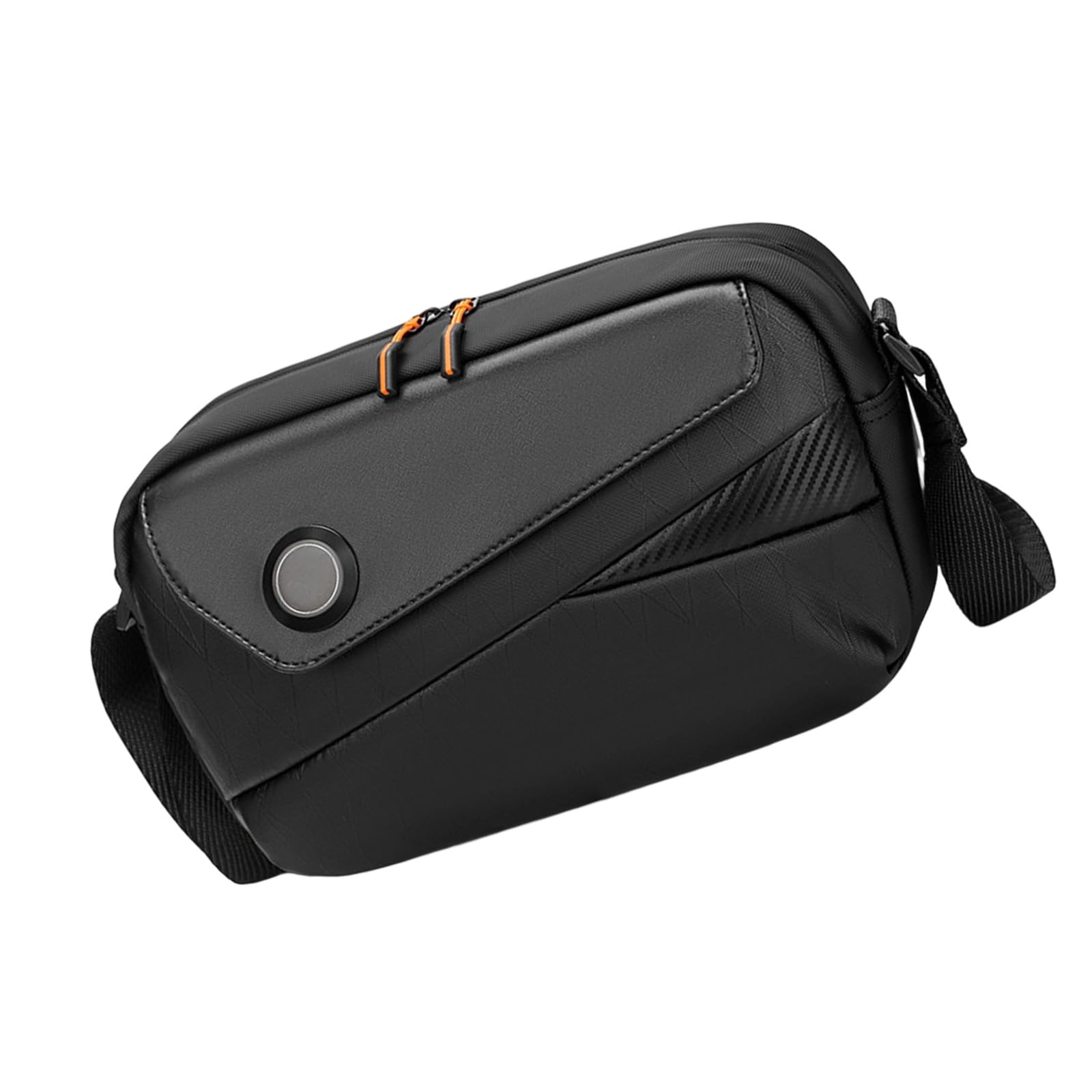 Pratica borsa a tracolla per fotocamera da uomo in poliestere con tracolla regolabile per fotografi all'aperto Design alla moda DSLR borsa a tracolla