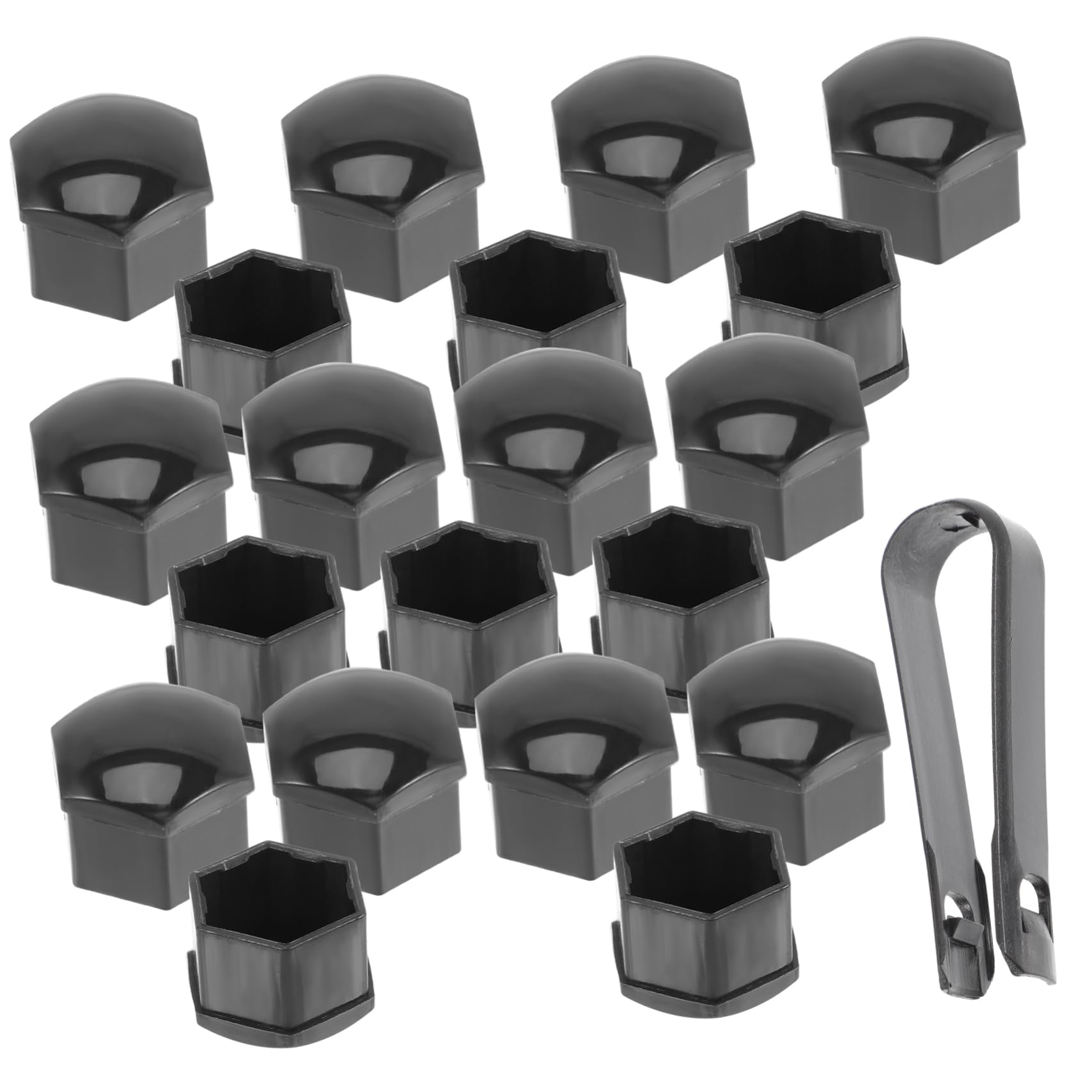 BRIGHTFUFU 20Pcs Lug Nut Covers Wheel Hub Protection Caps for Car Durable Theft Screw Caps Dust Guard for Truck Compatible with Original Car Versions