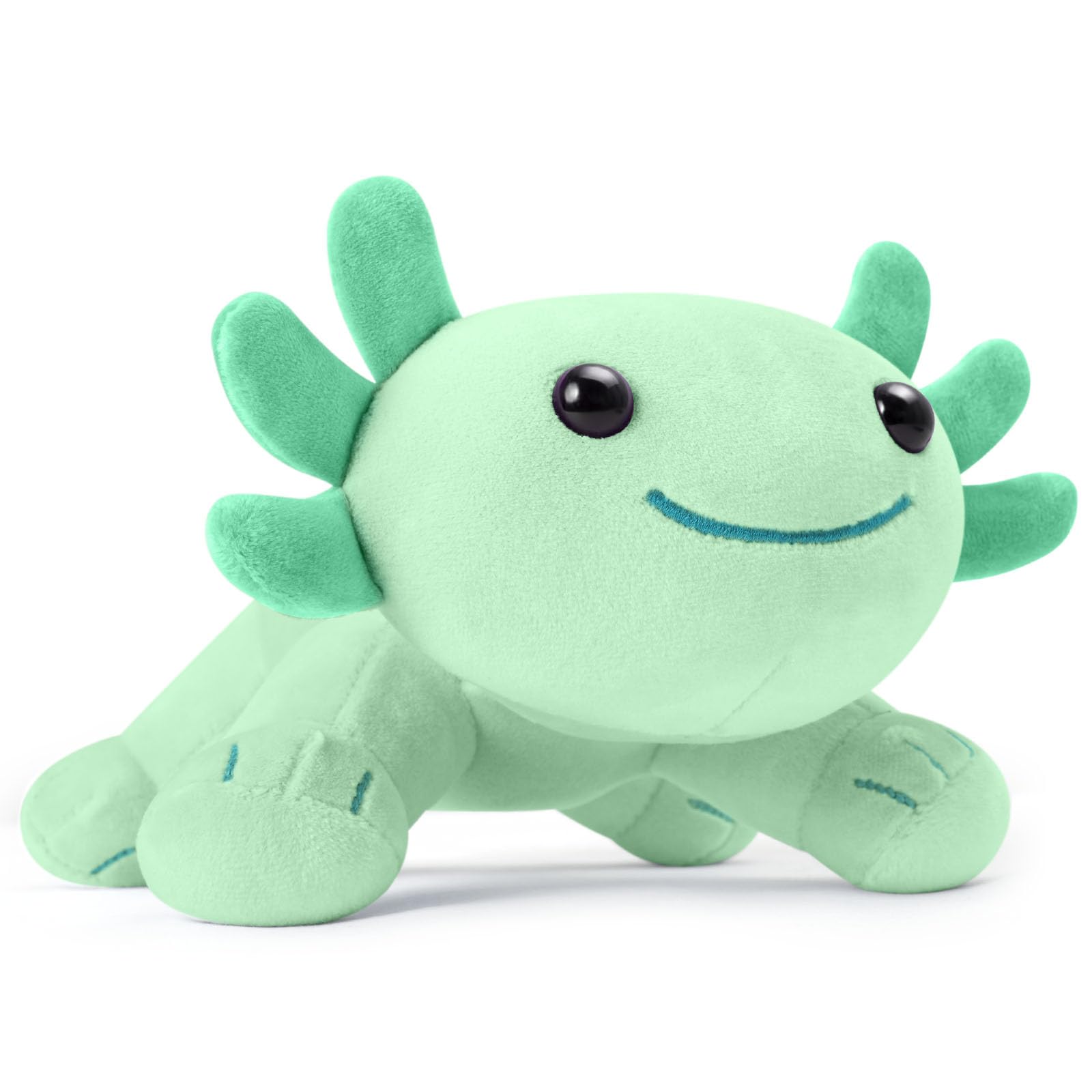 Axolotl Plush Toy Soft Cute Axolotl Stuffed Animal Kids Plushie Pillow Doll - Green