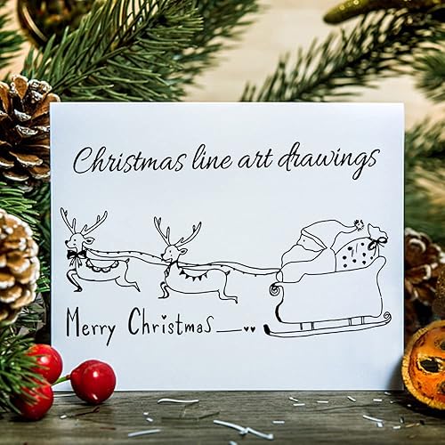 Miniatura 3 de ABTOLS Sellos transparentes para árbol de Navidad para hacer tarjetas, marco de bandera, muñeco de nieve, tarjetas de sello de silicona con palabras